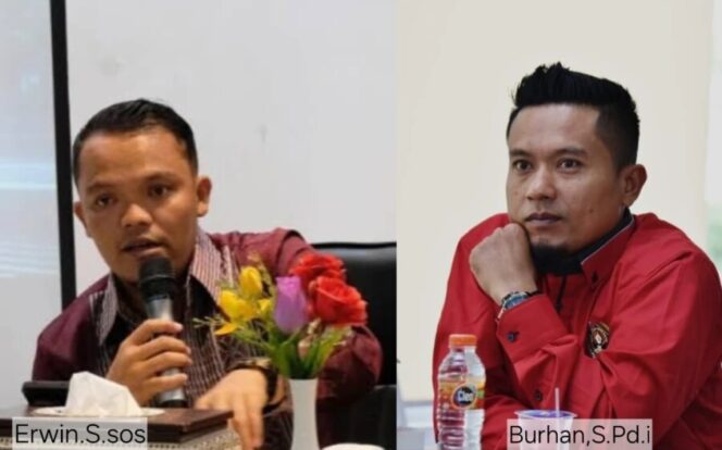
 Dua Anggota PWI Batu Bara, Erwin,S.Sos (kiri), Burhan,S.Pd.i (kanan).