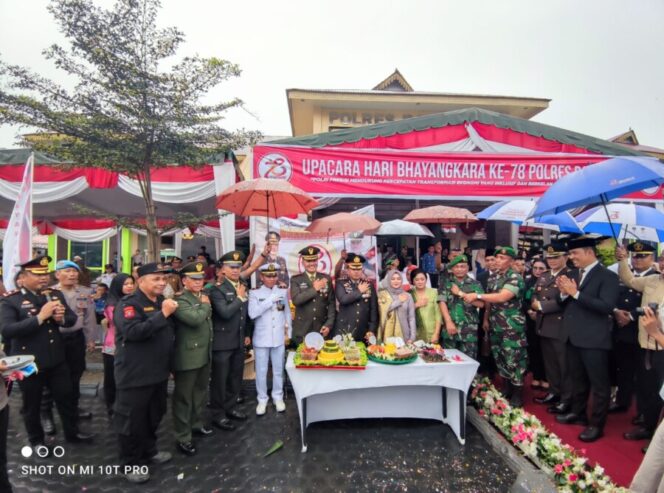 
 Polres Batu Bara Gelar Apel HUT Bhayangkara Ke-78