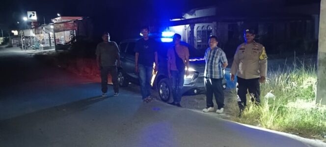 
 Antisipasi Premanisme, Polsek Medang Deras Patroli Malam