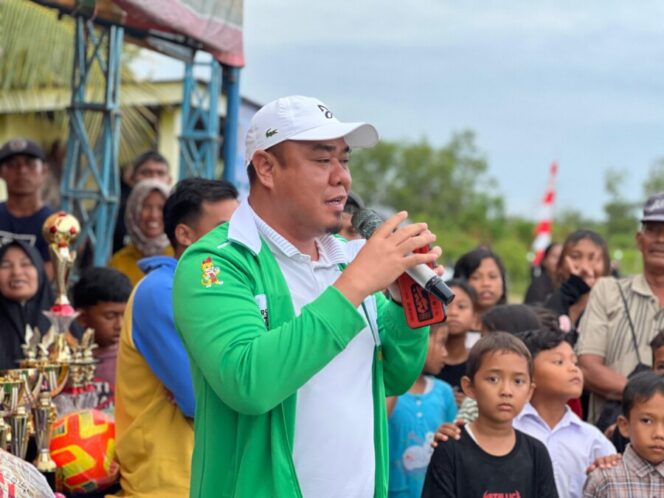 
 Hadiri Turnamen Karang Taruna, Syafrizal : Ini Background Kita, Harus Di Support