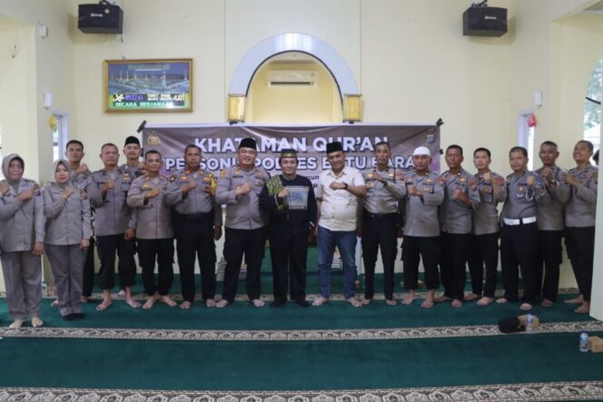 
 Tingkatkan Iman Dan Taqwa, Polres Batu Bara Khataman Qur’an