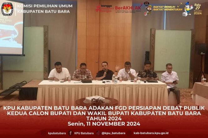 
 KPU Batu Bara Gelar FGD Persiapan Debat