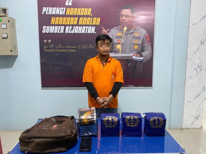 
 Polres Batu Bara Tangkap Pengedar Narkotika 4 Kg Sabu diamankan