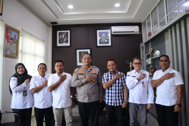
 Kapolres Sambut Hangat Audiensi Komisioner KPU Batu Bara