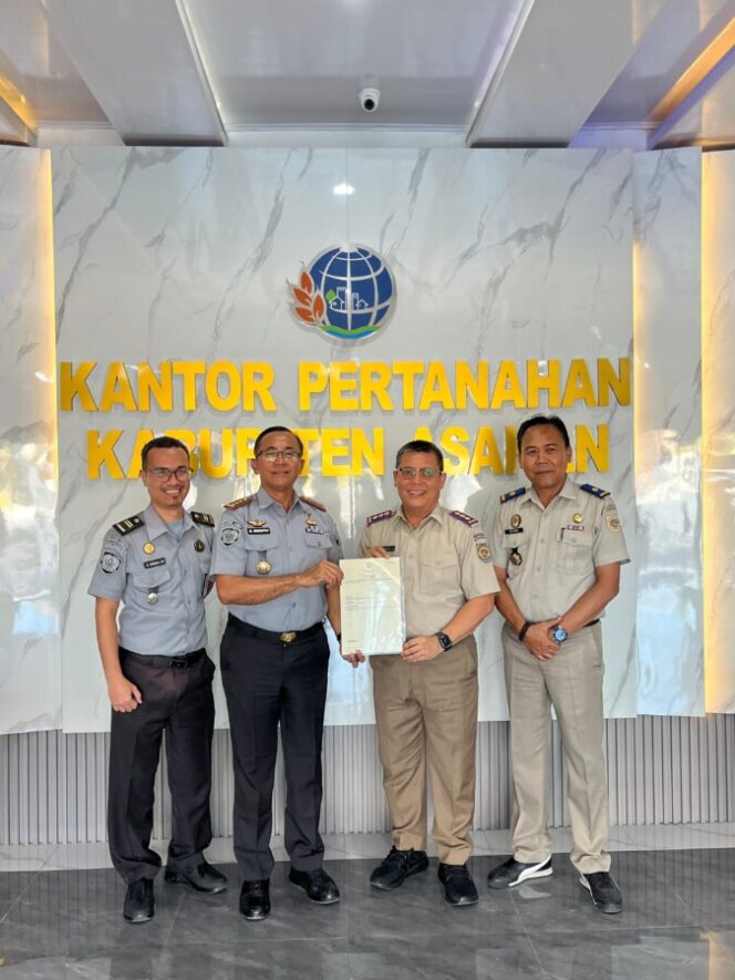 
 Lapas Labuhan Ruku Terima Seritifkat Lahan Dari ATR/BPN Asahan