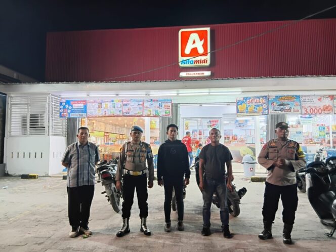 
 Antispasi Kejahatan, Polsek Medang Deras Patroli Malam