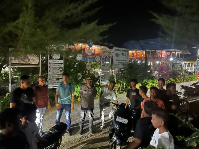 
 Demi Keamanan, Polsek Indrapura Bubarkan Kelompok Pemuda Nongkrong Larut Malam