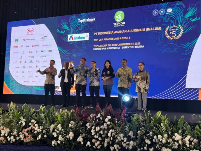 
 INALUM Kembali Raih Dua Penghargaan Bergengsi di Ajang TOP CSR Awards 2025
