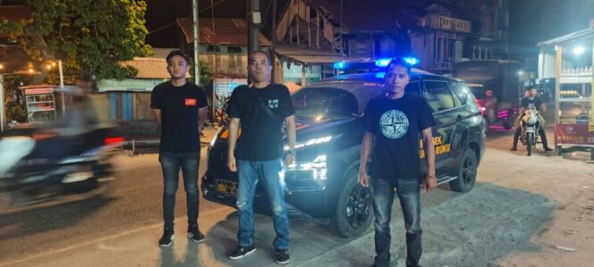 
 Polsek Labuhan Ruku Patroli Malam, Cegah Gangguan Kamtibmas