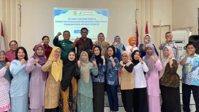 
 BBPOM Medan dan Dinkes Batu Bara Gelar Sosialisasi Pelaporan Keracunan Pangan Lewat Aplikasi SPIMKER