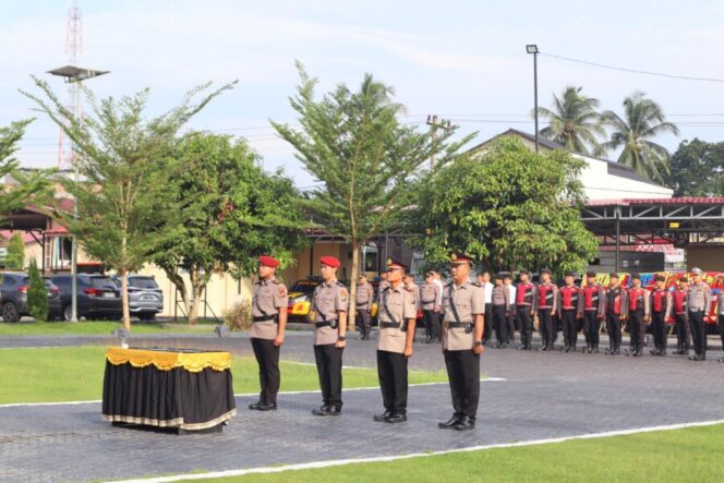 
 Upacara Sertijab Pejabat Utama Polres Batu Bara Berlangsung Khidmat