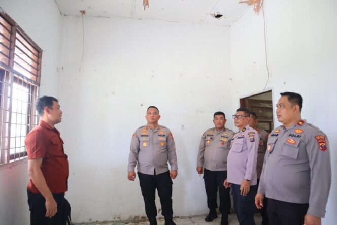 
 Kapolres Batu Bara Tinjau Rencana Pembangunan Kantor Polsek Lima Puluh
