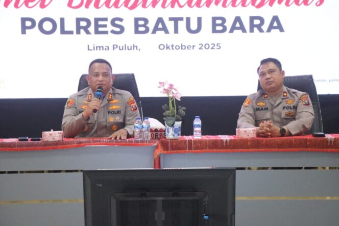 
 Kapolres Batu Bara Gelar Tatap Muka dan Anev Bersama Bhabinkamtibmas