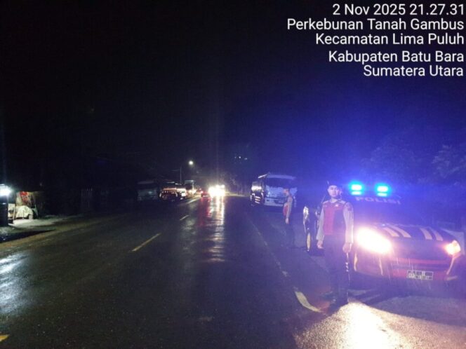 
 Polres Batu Bara Gelar Patroli Blue Light Presisi, Cegah 3C dan Kejahatan Jalanan