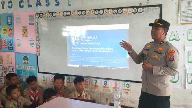 
 Kanit Binmas Polsek Medang Deras Sosialisasi SMA Kemala Taruna