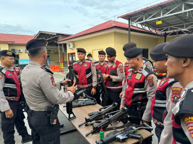 
 Sat Samapta Polres Batu Bara Gelar Apel dan Pemeriksaan Kesiapan Personel