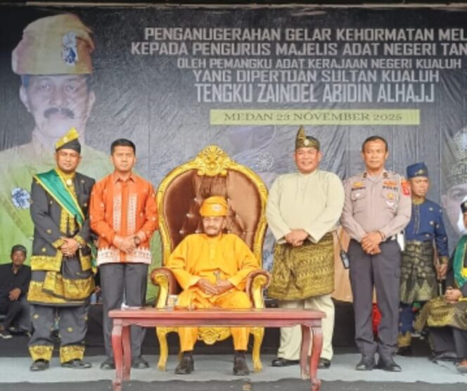 
 Penganugerahan Gelar Adat Melayu Digelar Meriah, Sultan Kualuh Tetapkan Empat Datok Baru