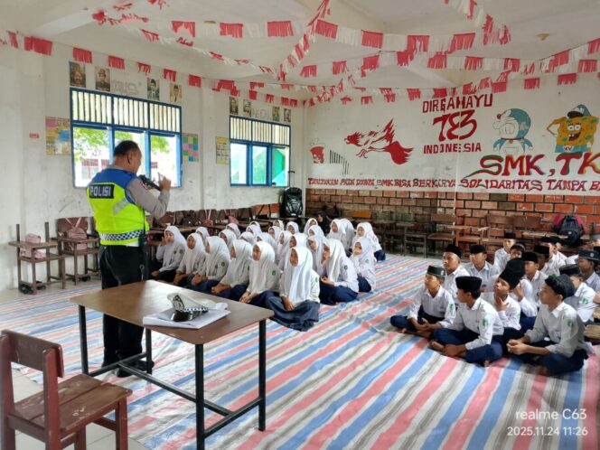 
 Ops Zebra Toba 2025, Sat Lantas Edukasi Pelajar