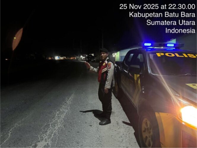 
 Sat Samapta Polres Batu Bara Gelar Patroli R4 Antisipasi Begal dan Balap Liar