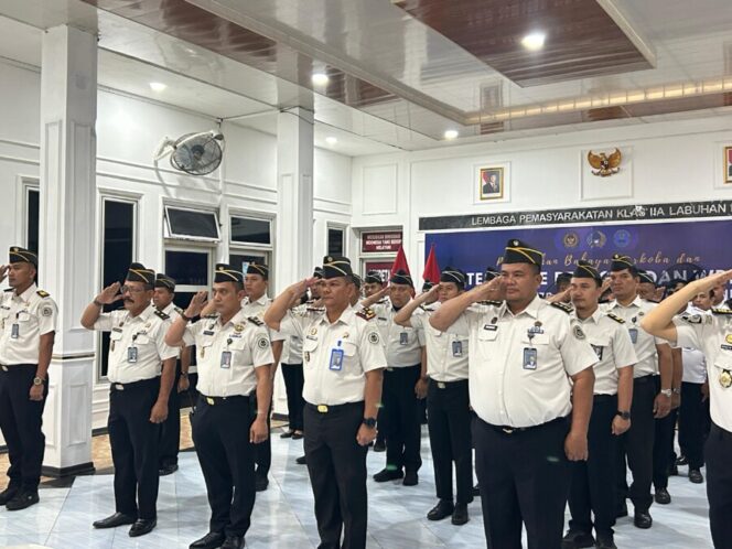 
 Apel Bersama Menko, Lapas Labuhan Ruku Siap Dukung KUHP Baru