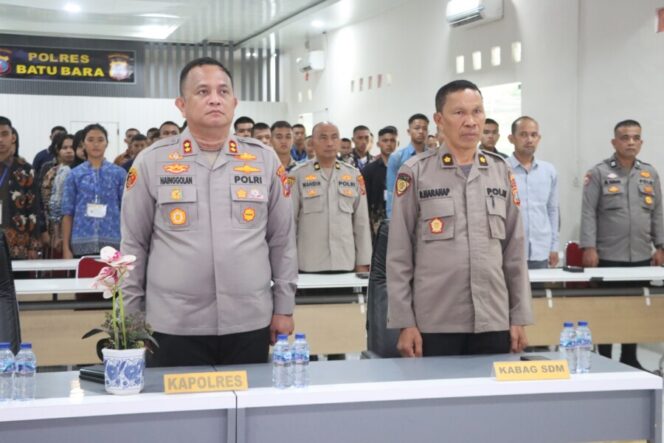 
 Polres Batu Bara Kukuhkan Komitmen BETAH Penerimaan Polri 2026