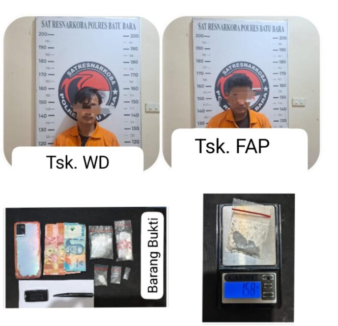 
 Polres Batu Bara Ungkap Dua Kasus Sabu dalam Satu Malam, Dua Tersangka Diamankan