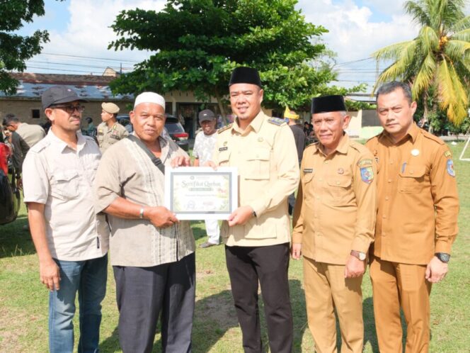 
 Masjid Hidayatullah Desa Indrayaman Terima Hewan Kurban, Wujud Kebersamaan dan Kepedulian Umat