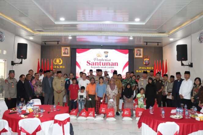
 Sambut Hari Bhayangkara ke-80, Polres Batu Bara Gelar Doa Bersama Lintas Agama dan Santuni Anak Yatim