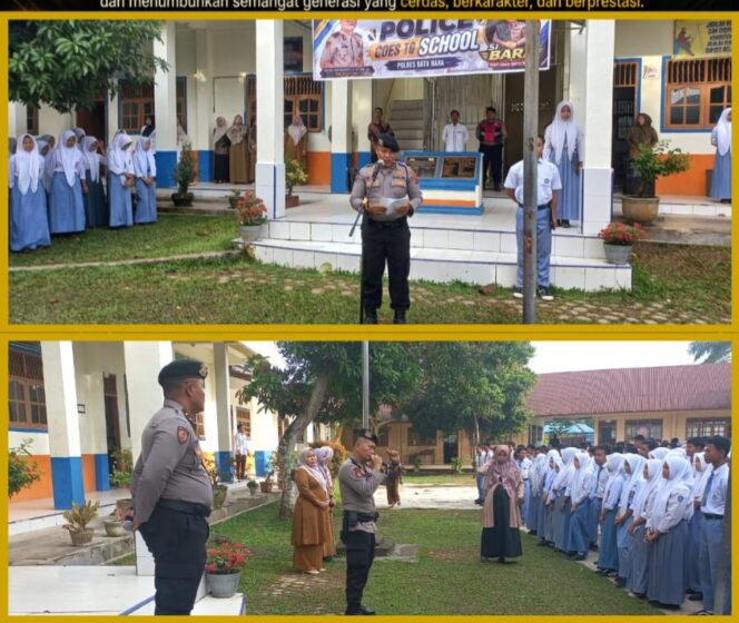 
 Polres Batu Bara Gelar Police Go To School Serentak di 25 Sekolah, Edukasi Pelajar Jauhi Narkoba dan Kenakalan Remaja