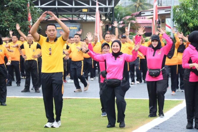 
 Semangat Merdeka, Polres Batu Bara Gelar Olahraga dan Lomba Tradisional