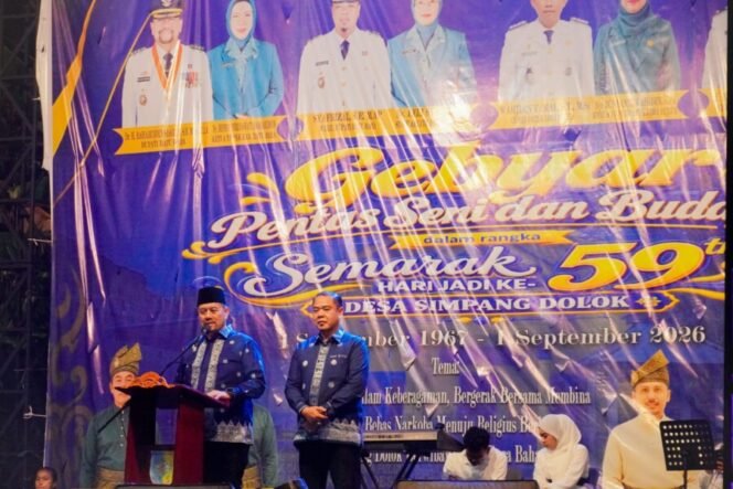 
 Bupati Batu Bara Hadiri Semarak Hari Jadi ke-59 Desa Simpang Dolok