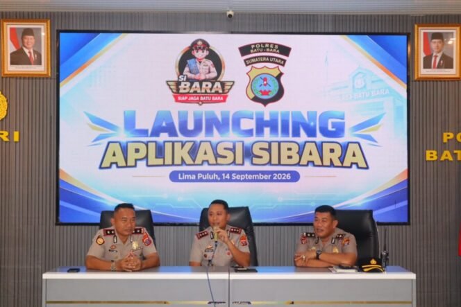 
 Polres Batu Bara Launching Aplikasi SI BARA, Perkuat Pelayanan Publik Berbasis Teknologi