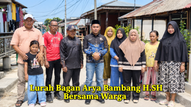 
 Warga Bagan Arya Bersyukur, Jalan Dibangun dan Aktivitas Masyarakat Makin Lancar